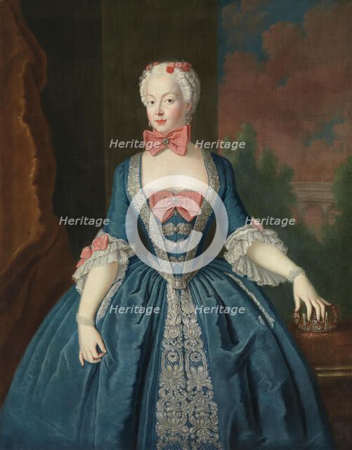 Duchess Elisabeth Christine of Brunswick-Wolfenbüttel-Bevern (1715-1797), Queen of Prussia, c1738. Creator: Pesne, Antoine, School (1683-1757).