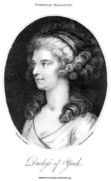 Duchess of York, 1791. Artist: Bromley
