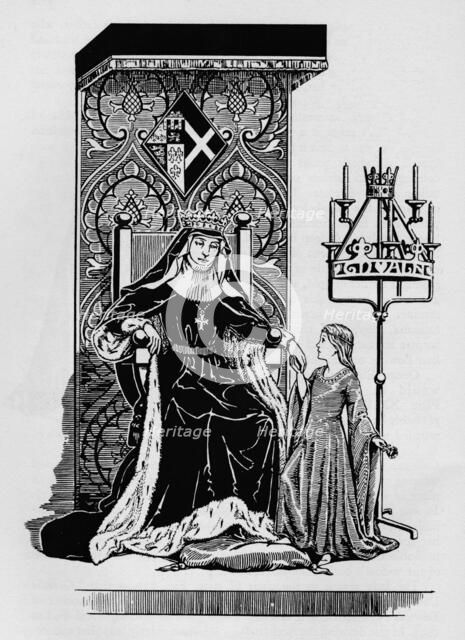 'Duchess of York, and Princess Margaret of Clarence', c1926. Artist: Herbert Norris.