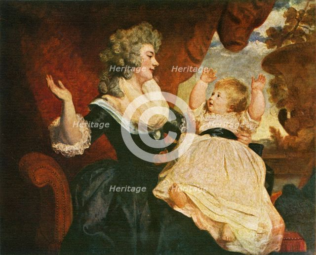 'Duchess of Devonshire and Child', c1786, (c1912). Artist: Sir Joshua Reynolds.