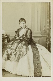 Duchess Sofia de Morny (1838-1896), née Countess Trubetskaya, 1860s. Creator: Anonymous