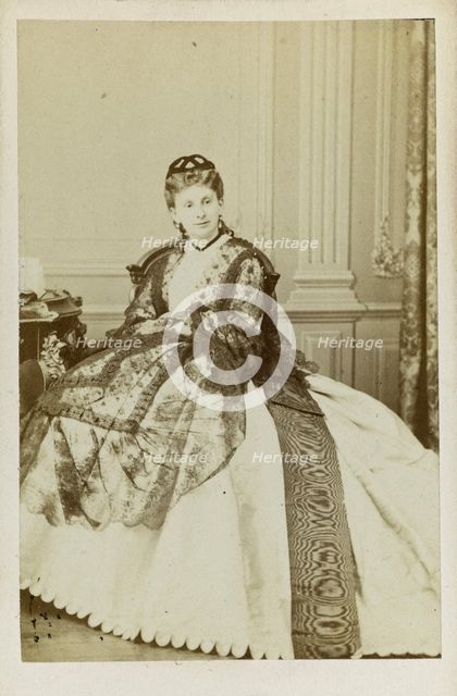 Duchess Sofia de Morny (1838-1896), née Countess Trubetskaya, 1860s. Creator: Anonymous.