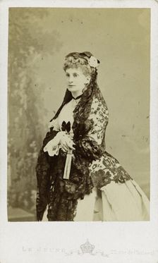 Duchess Sofia de Morny (1838-1896), née Countess Trubetskaya, 1860s. Creator: Le Jeune, Augustin Aimé Joseph (active 1865-1880)