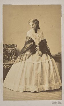 Duchess Sofia de Morny (1838-1896), née Countess Trubetskaya, 1862. Creator: Disdéri, André Adolphe-Eugène (1819-1889)