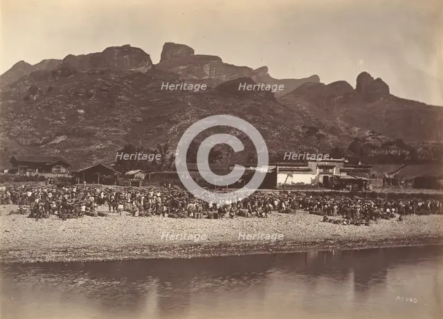 Duck Market, ca. 1869. Creator: Afong Lai.