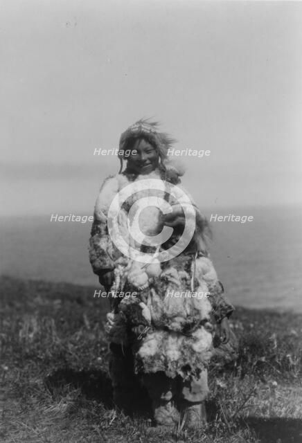 Duck-skin parkas, Nunivak, c1929. Creator: Edward Sheriff Curtis.