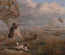 Duck Shooting, ca. 1825. Creator: Henry Thomas Alken