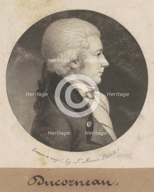 Ducorneau, 1801. Creator: Charles Balthazar Julien Févret de Saint-Mémin.