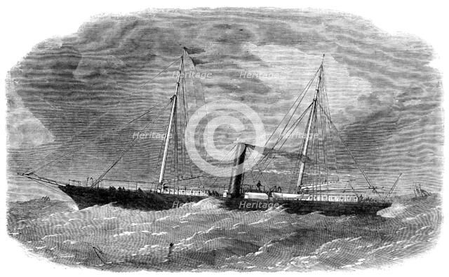 Dudgeon's new double-screw iron steam-ship Flora, 1862. Creator: Unknown.