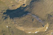 Dudderhouse Hill Long Cairn, recently scheduled, Austwick, Yorkshire Dales, 2025. Creator: Robyn Andrews