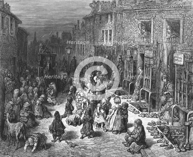 'Dudley Street, Seven Dials', 1872.  Creator: Gustave Doré.