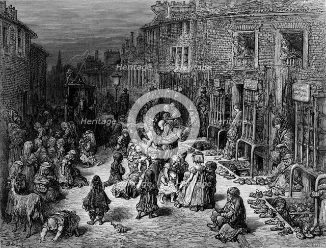 'Dudley Street, Seven Dials', 1872.  Creator: Quesnel.