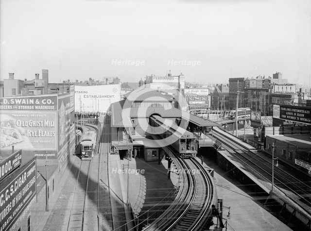 Dudley Street Station, Boston "L" Ry., Boston, Mass., c1904. Creator: Unknown.