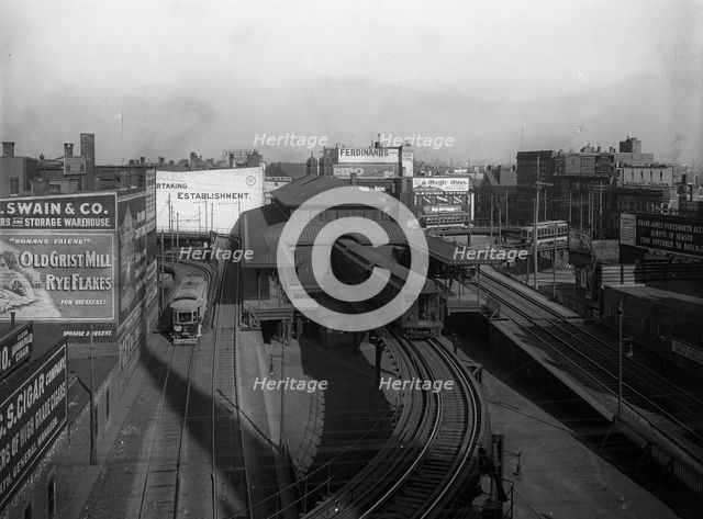 Dudley Street Station, Boston "L" Ry., Boston, Mass., c1904. Creator: Unknown.