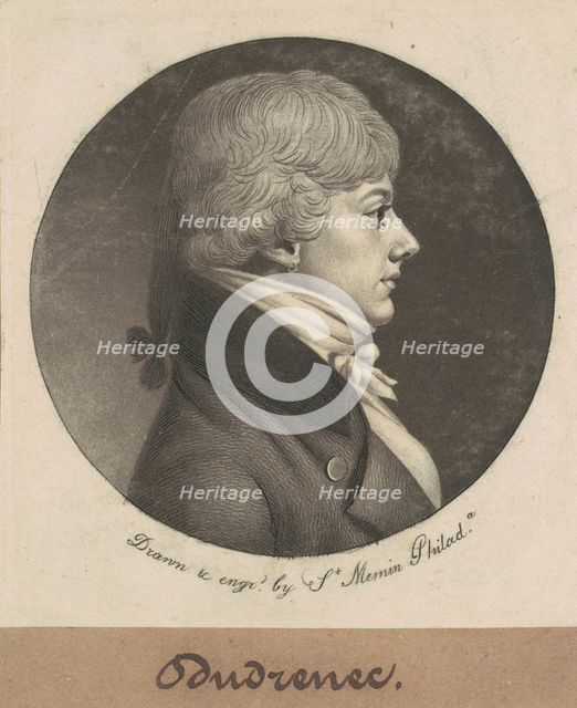 Dudrenec, 1800. Creator: Charles Balthazar Julien Févret de Saint-Mémin.