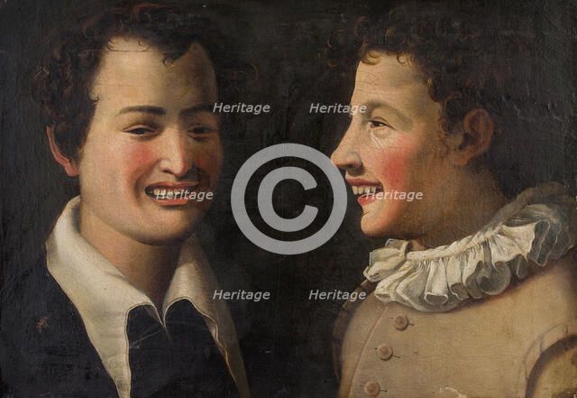 Due giovani che ridono (Two boys laughing), Second half of the16th cen.. Creator: Campi, Vincenzo (1536-1591).