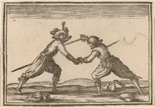 Duel with Swords, 1621. Creator: Edouard Eckman