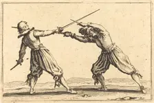 Duel with Swords and Daggers, c. 1622. Creator: Jacques Callot