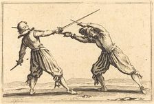 Duel with Swords and Daggers, c. 1622. Creator: Jacques Callot