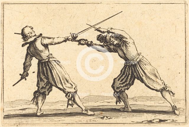 Duel with Swords and Daggers, c. 1622. Creator: Jacques Callot.