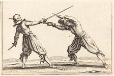 Duel with Swords and Daggers, c. 1622. Creator: Jacques Callot