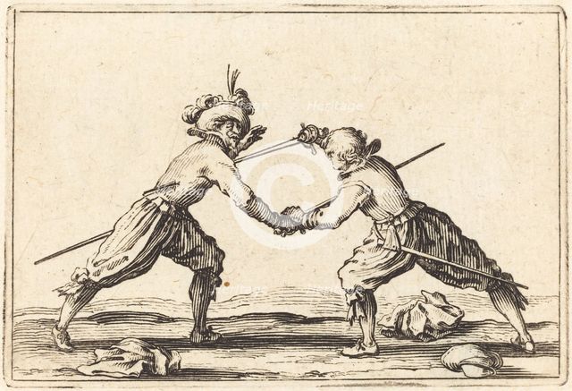 Duel with Swords, c. 1622. Creator: Jacques Callot.