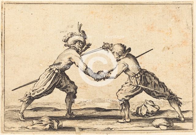 Duel with Swords, c. 1622. Creator: Jacques Callot.