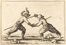 Duel with Swords, c. 1622. Creator: Jacques Callot