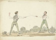 Dueling men, 1811-1873. Creator: Pieter van Loo