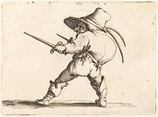 Duellist with Sword and Dagger, c. 1622. Creator: Jacques Callot