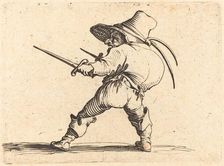 Duellist with Sword and Dagger, c. 1622. Creator: Jacques Callot