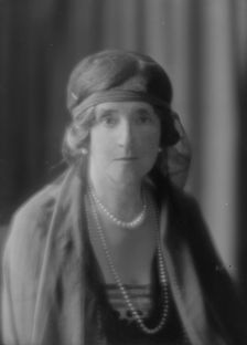 Duff-Gordon, Lady, portrait photograph, not before 1916. Creator: Arnold Genthe