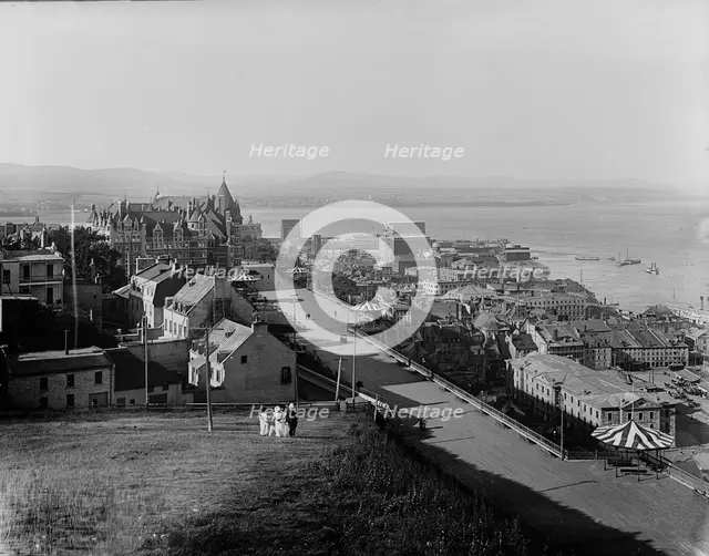Dufferin Terrace & Chateau Frontenac, Quebec, c1901. Creator: Henry Greenwood Peabody.