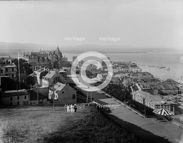 Dufferin Terrace & Chateau Frontenac, Quebec, c1901. Creator: Henry Greenwood Peabody.