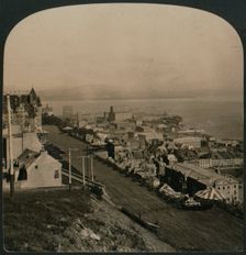 Dufferin Terrace, Old Town and St. Lawrence River from the Citadel, Quebec, Canada 1906