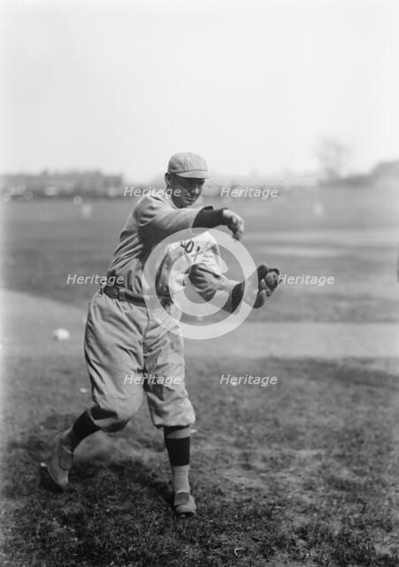 Duffy Lewis, Boston Al (Baseball), 1913. Creator: Harris & Ewing.