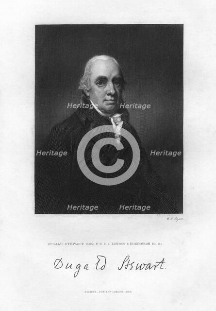 Dugald Stewart (1753-1828), Scottish philosopher, 19th century.Artist: WH Ligars