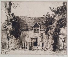 Duhen's Pig Farm, 1907. Creator: Martin Hardie