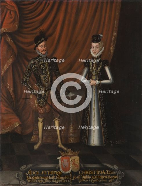 Duke Adolf of Holstein-Gottorp (1526-1586) and Christine of Hesse (1543-1604).