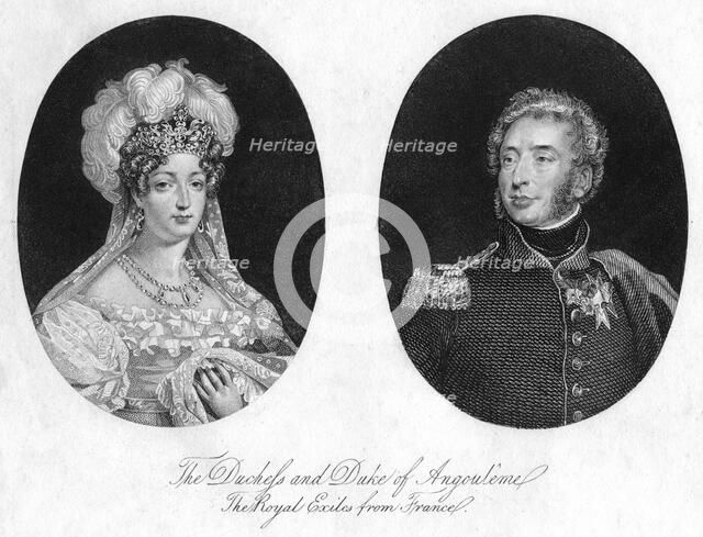 Duke and Duchess of Angouleme. Creator: Unknown.