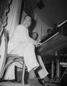 Duke Ellington, orchestra leader, New York, 1943. Creator: Gordon Parks