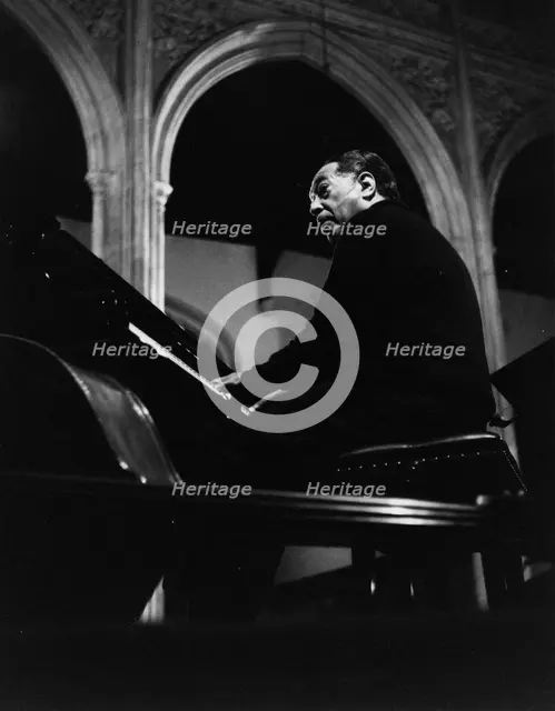 Duke Ellington, rehearsal for a Sacred Concert at Great St Mary's Church, Cambridge, 1967. Creator: Brian Foskett.