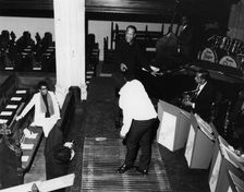 Duke Ellington, rehearsal for a Sacred Concert at Great St Mary's Church, Cambridge, 1967. Creator: Brian Foskett