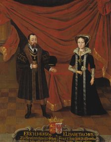 Duke Erik I of Brunswick-Calenberg and Duchess Elisabet, Princess of Brandenburg, c16th century. Creator: Anon