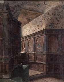 Duke Karl's Tower Chamber at Gripsholm, 1870. Creator: Ernst Josephson
