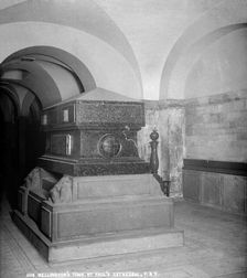 Duke of Wellington's tomb, St Paul's Cathedral, City of London, 1870-1900. Artist: York & Son