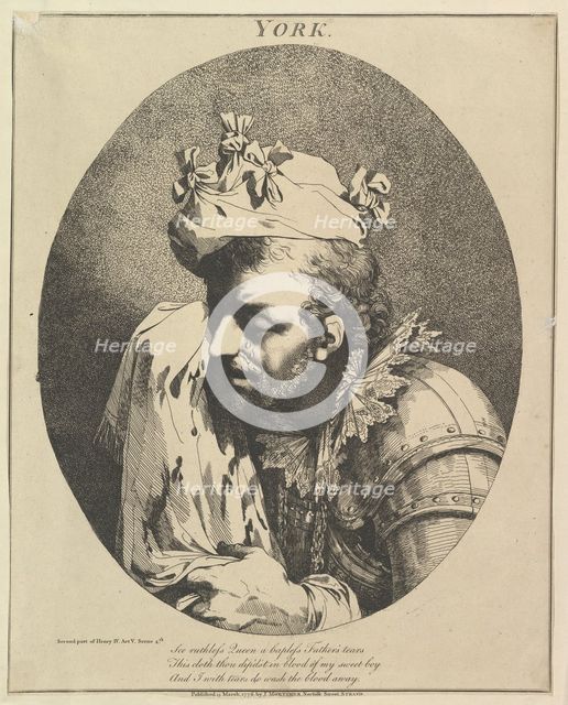Duke of York (Twelve Characters from Shakespeare), March 15, 1776. Creator: John Hamilton Mortimer.