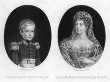 Duke of Bordeaux and the Duchess of Berri