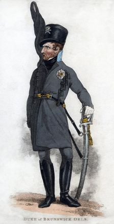 Duke of Brunswick Oels 1810.Artist: J Chapman
