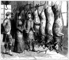 Duke of Fife's game larder, 1881. Artist: G Durand